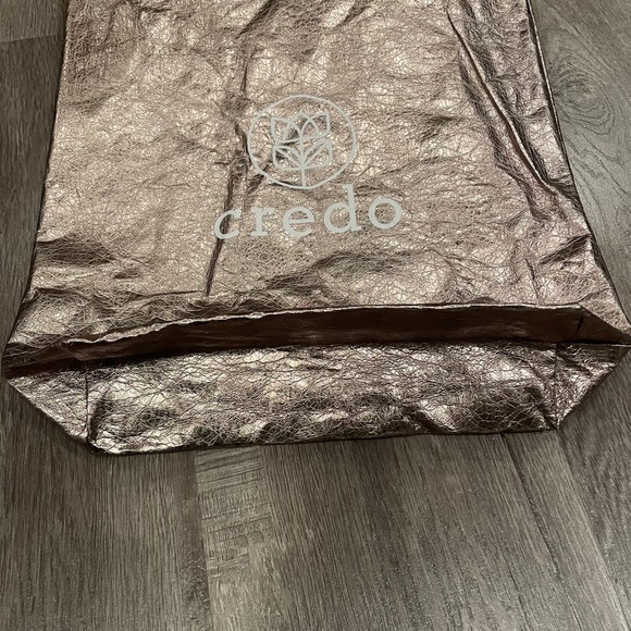 Credo Beauty Metallic Bronze Tote Bag - Picture 6 of 6
